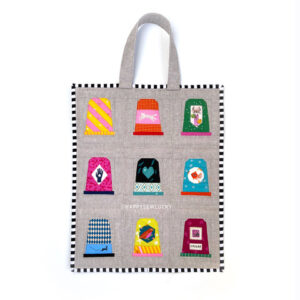 fussy cut thimbles project bag